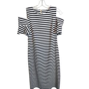 Calvin Klein Cold Shoulder Sheath Dress, Size 10